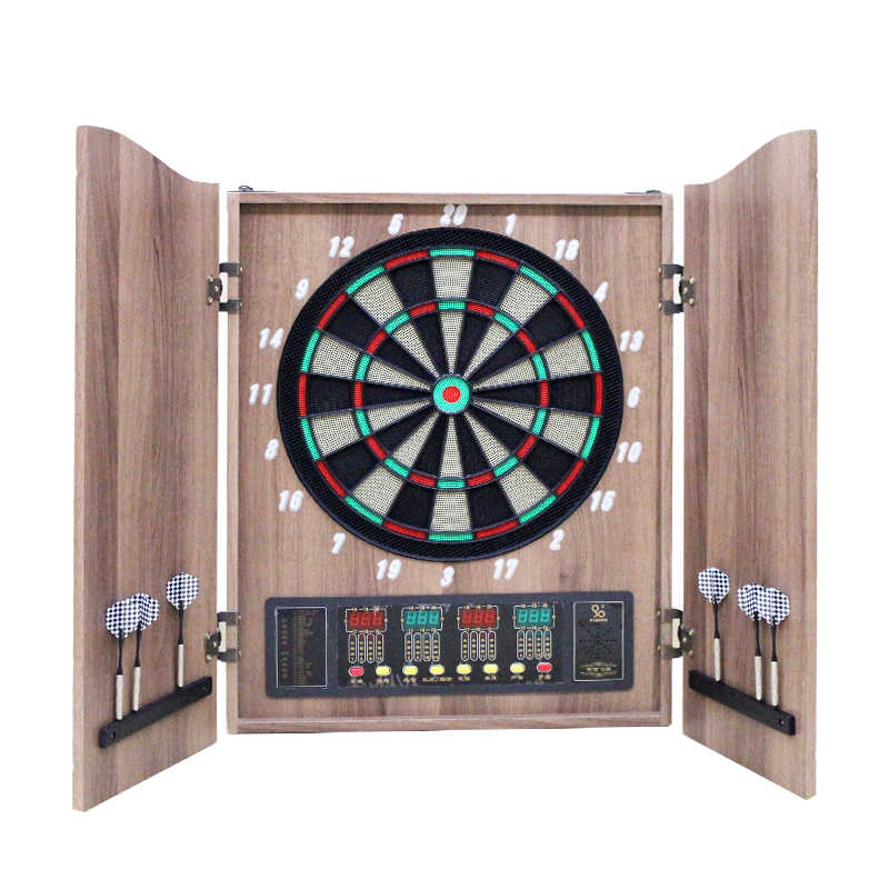 高(gāo)檔電(diàn)子(zǐ)飛(fēi)镖機(jī)型号ZM04，實木(mù)木(mù)箱電(diàn)子(zǐ)飛(fēi)镖靶廂式飛(fēi)镖機(jī)艦強體(tǐ)育JANSONSPORTS